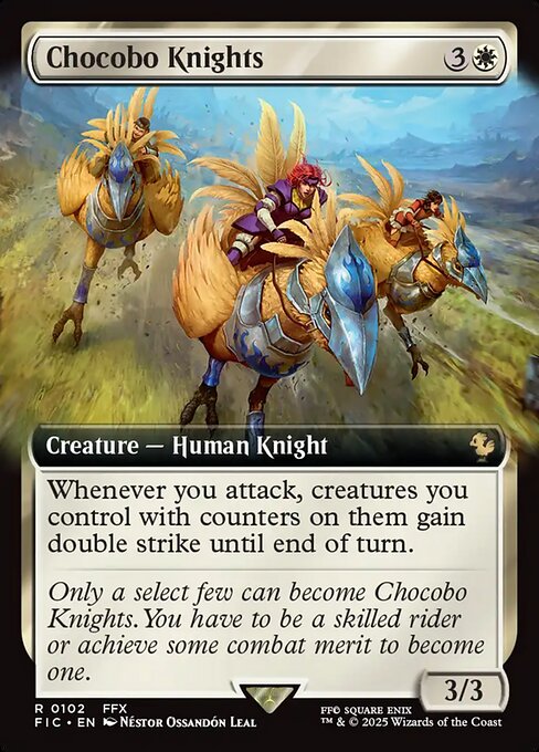 Chocobo Knights (Extended Art) (Foil) - Commander: FINAL FANTASY