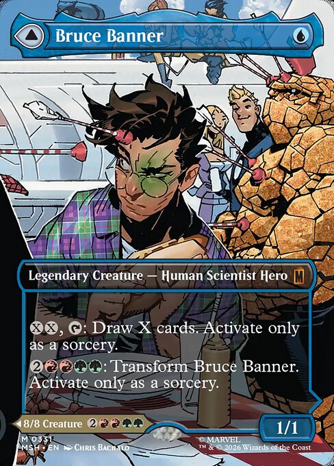 Bruce Banner (Borderless) (0331) (Foil) - Marvel Super Heroes