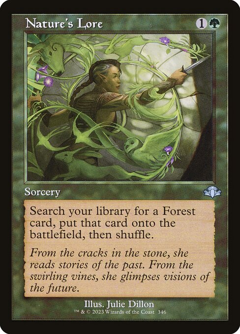 Nature's Lore (Retro Frame) - Dominaria Remastered