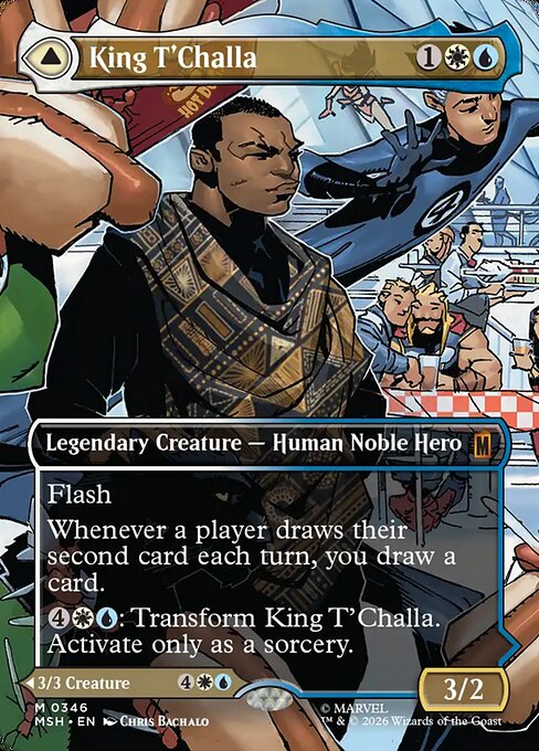 King T'Challa (Borderless) (0346) (Foil) - Marvel Super Heroes
