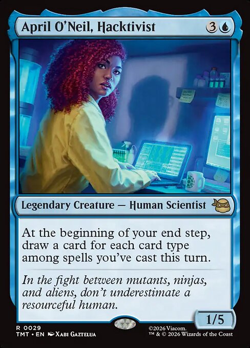 April O'Neil, Hacktivist (Foil) - Teenage Mutant Ninja Turtles