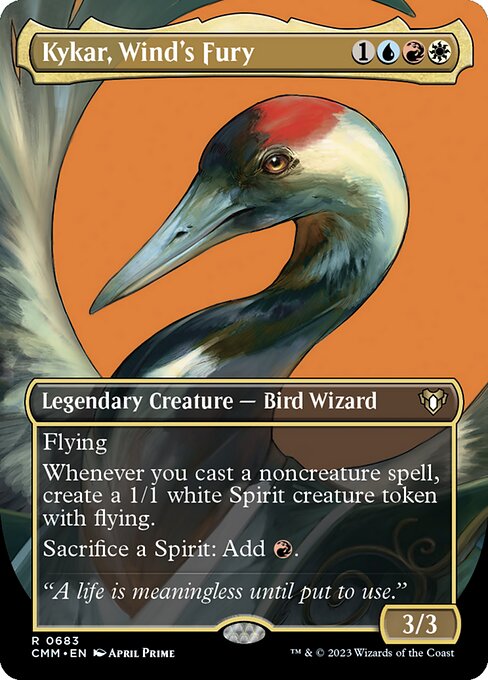 Kykar, Wind's Fury (Borderless) (Foil) - Commander Masters