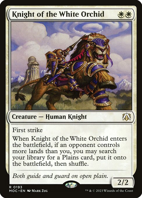 Knight of the White Orchid - Commander: March of the Machine