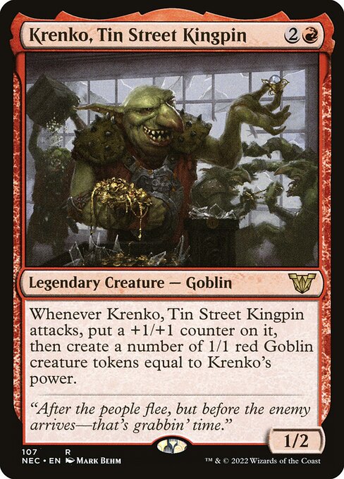 Krenko, Tin Street Kingpin - Commander: Kamigawa: Neon Dynasty