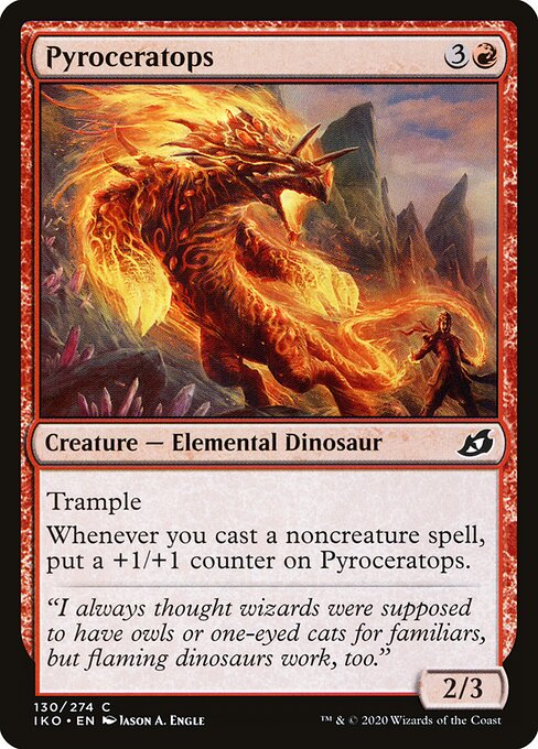 Pyroceratops (Foil) - Ikoria: Lair of Behemoths