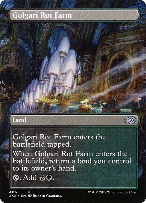 Golgari Rot Farm (Borderless) - Double Masters 2022