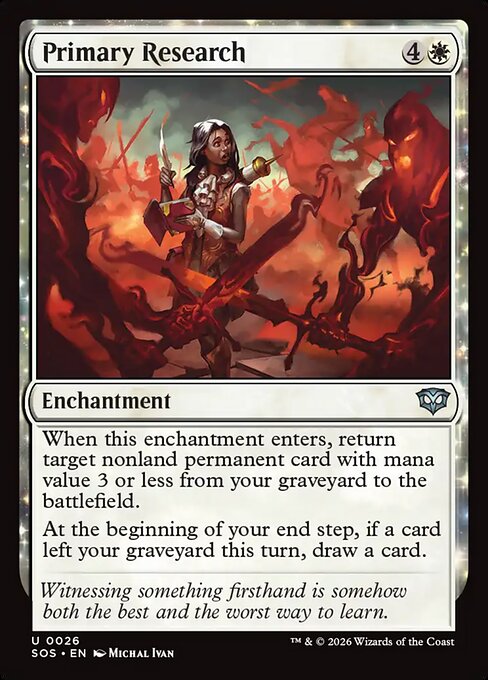 Primary Research (Foil) - Secrets of Strixhaven