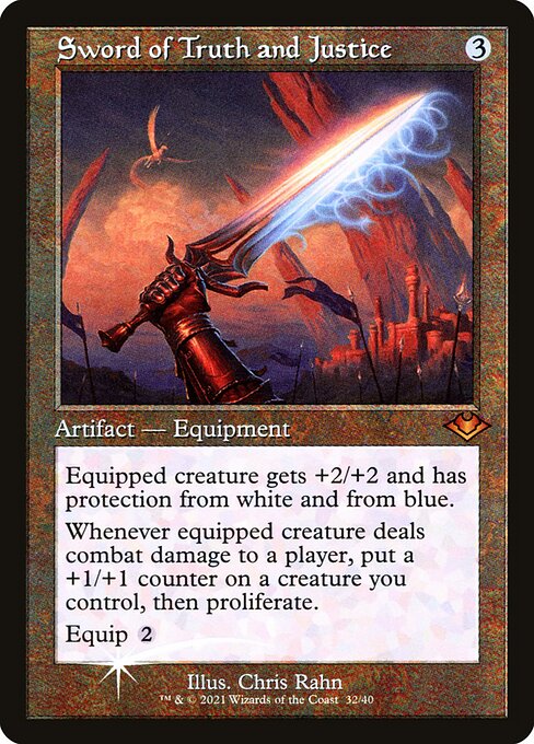Sword of Truth and Justice (Retro Frame) (Foil) - Modern Horizons