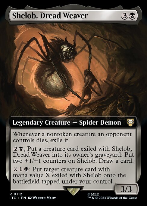 Shelob, Dread Weaver (Extended Art) - Commander: The Lord of the Rings: Tales of Middle-earth