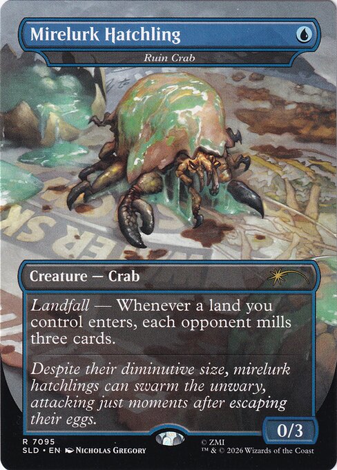 Mirelurk Hatchling - Ruin Crab (Foil) - Secret Lair Drop Series