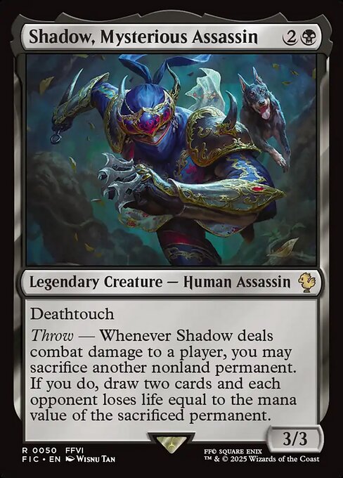 Shadow, Mysterious Assassin - Commander: FINAL FANTASY