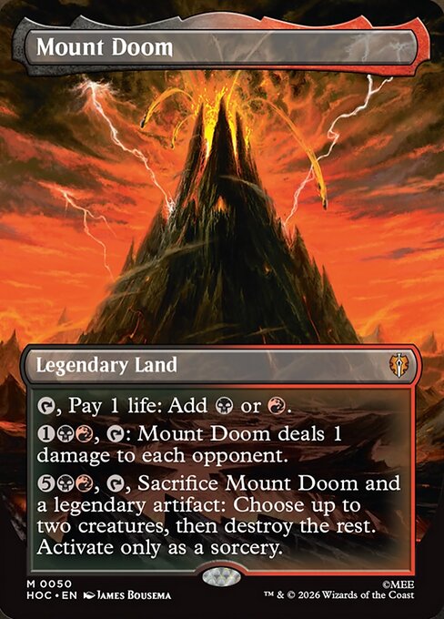 Mount Doom (Borderless) (Foil) - The Hobbit: Eternal-Legal