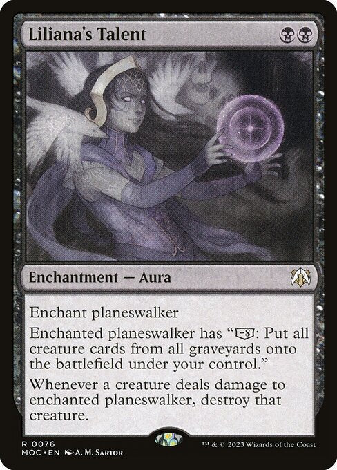 Liliana's Talent (Foil) - Commander: March of the Machine