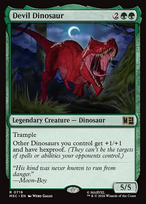 Devil Dinosaur (Foil) - Commander: Marvel Super Heroes