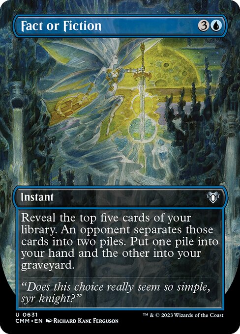 Fact or Fiction (Borderless) - Commander Masters