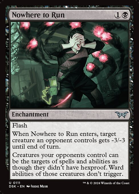 Nowhere to Run (Foil) - Duskmourn: House of Horror