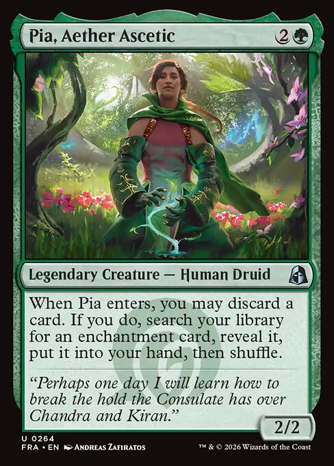 Pia, Aether Ascetic (Foil) - Reality Fracture