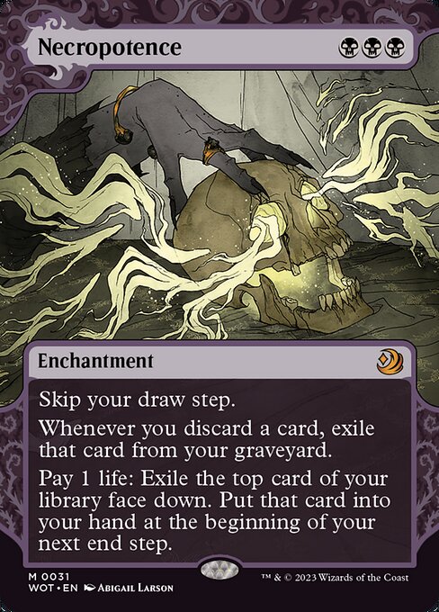 Necropotence (Foil) - Wilds of Eldraine: Enchanting Tales
