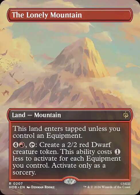 The Lonely Mountain (Borderless) (0207) (Foil) - The Hobbit