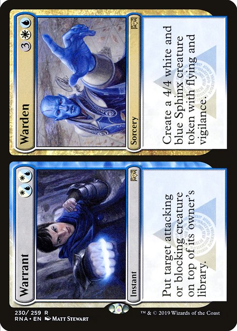 Warrant // Warden - Ravnica Allegiance