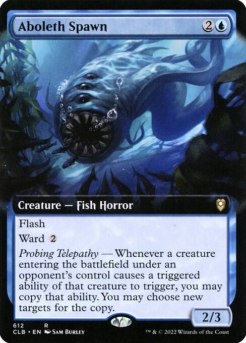Aboleth Spawn (Extended Art) - Commander Legends: Battle for Baldur's Gate