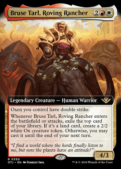 Bruse Tarl, Roving Rancher (Extended Art) - Outlaws of Thunder Junction