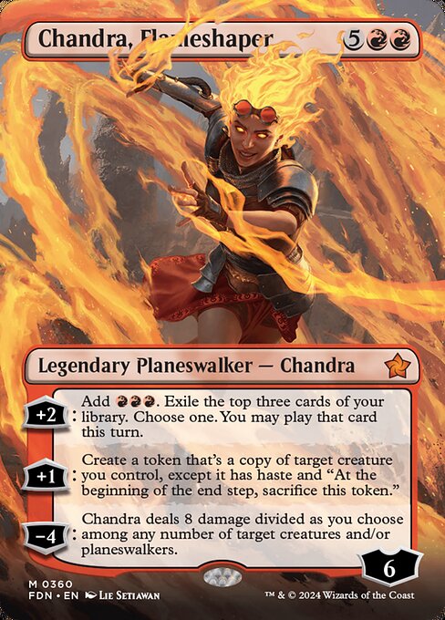 Chandra, Flameshaper (Borderless) - Foundations
