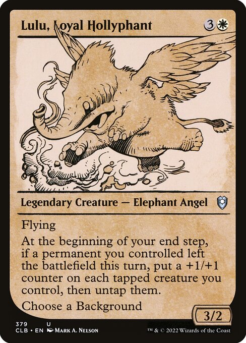 Lulu, Loyal Hollyphant (Showcase) - Commander Legends: Battle for Baldur's Gate