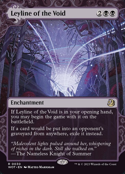 Leyline of the Void (Foil) - Wilds of Eldraine: Enchanting Tales