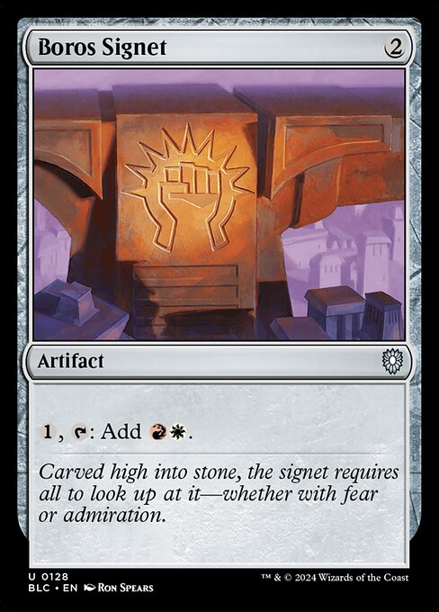 Boros Signet - Commander: Bloomburrow