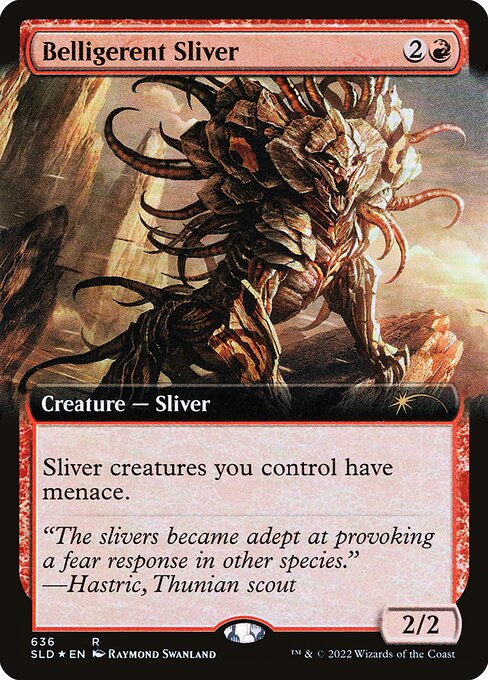 Belligerent Sliver (Extended Art) - Secret Lair Drop Series
