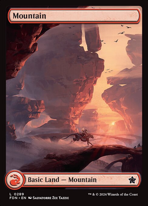 Mountain (0289) (Foil) - Foundations