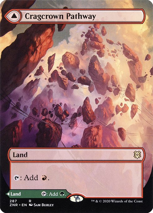 Cragcrown Pathway (Borderless) - Zendikar Rising