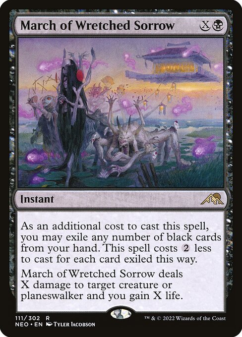 March of Wretched Sorrow (Foil) - Kamigawa: Neon Dynasty
