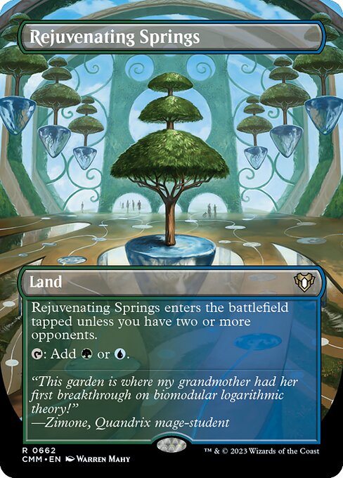 Rejuvenating Springs (Borderless) - Commander Masters