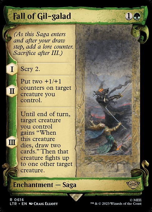 Fall of Gil-galad (Showcase Scrolls) (Foil) - Universes Beyond: The Lord of the Rings: Tales of Middle-earth