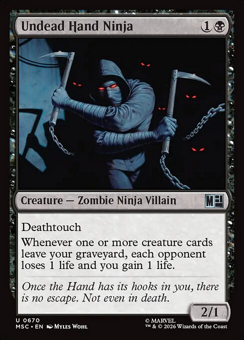 Undead Hand Ninja (Foil) - Commander: Marvel Super Heroes