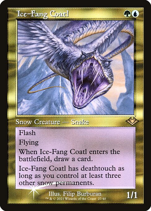 Ice-Fang Coatl (Retro Frame) - Modern Horizons