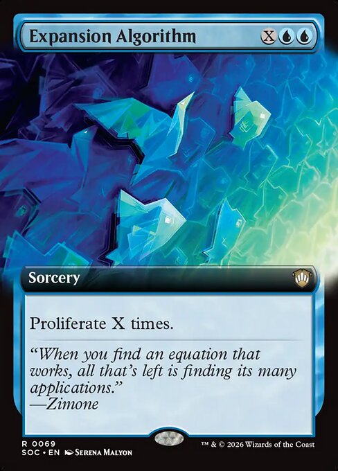 Expansion Algorithm (Extended Art) - Commander: Secrets of Strixhaven
