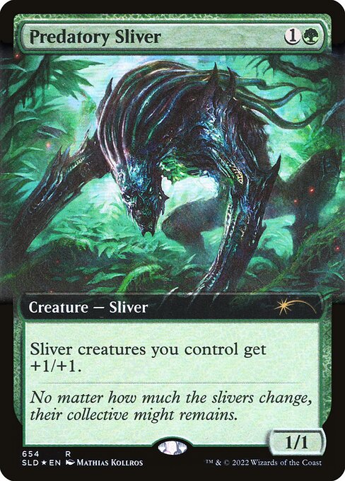Predatory Sliver (Extended Art) (Foil) - Secret Lair Drop Series