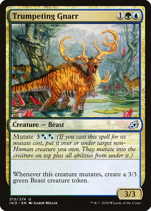 Trumpeting Gnarr (Foil) - Ikoria: Lair of Behemoths