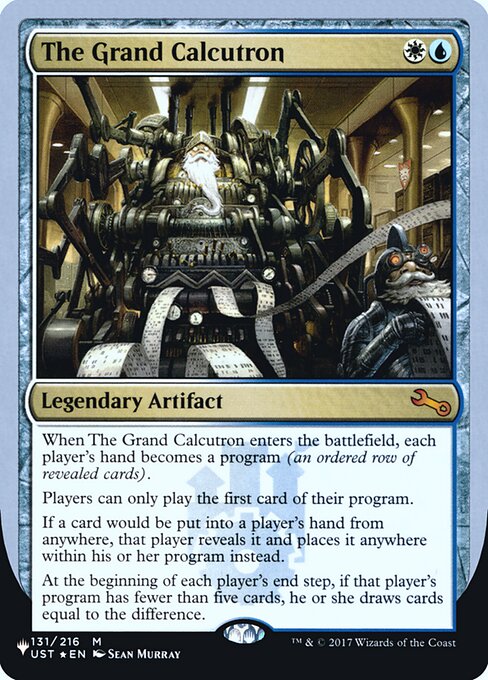 The Grand Calcutron - The List Reprints