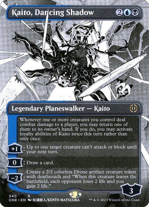 Kaito, Dancing Shadow (Borderless) - Phyrexia: All Will Be One