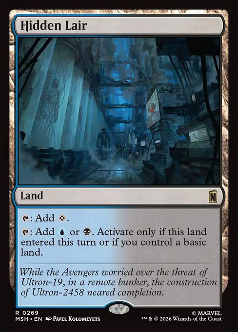 Hidden Lair (Foil) - Marvel Super Heroes