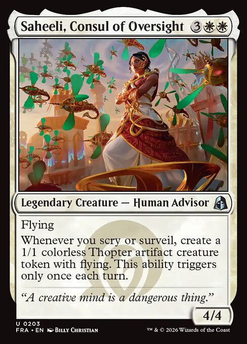 Saheeli, Consul of Oversight (Foil) - Reality Fracture