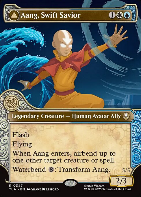 Aang, Swift Savior (Showcase) (Foil) - Avatar: The Last Airbender