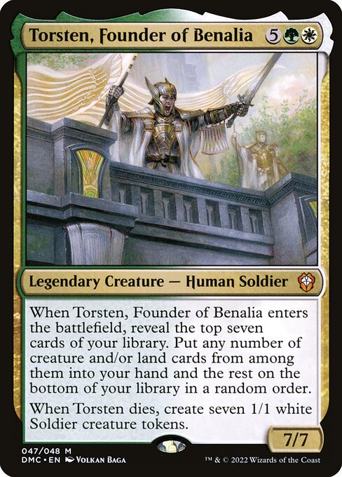 Torsten, Founder of Benalia - Commander: Dominaria United