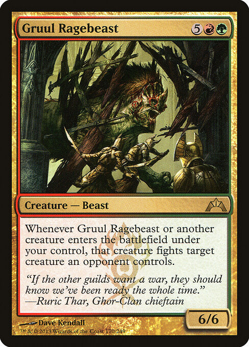 Gruul Ragebeast (Foil) - Gatecrash