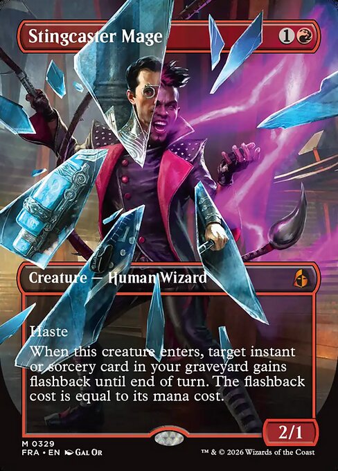 Stingcaster Mage (Borderless) (0329) - Reality Fracture