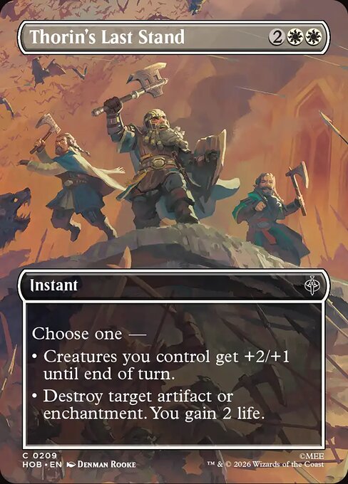 Thorin's Last Stand (Borderless) (Foil) - The Hobbit